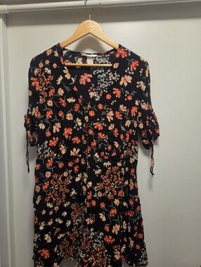 h&m conscious denim dress Ladies - Dark Denim Blue Buckle-detail Denim dress - Size: XS